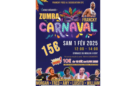 Zumba Carnaval le 01 Fevrier 2025